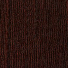 Bellbridge Lineka Monzon 55019/44 color swatch. Lineka is a cut pile with a linear pattern running down the length of the carpet. The linear designs is created by varying yarn colors going across the width of the carpet. Lineka Monzon has colors of red and black.