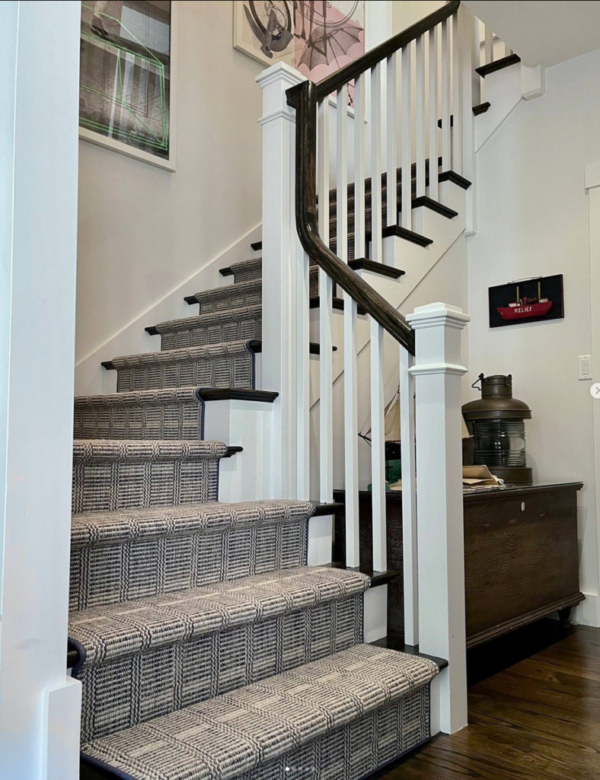 Leighton on stairs by Carpet Workroom, Needham, MA Leighton on stairs by Carpet Workroom, Needham, MA