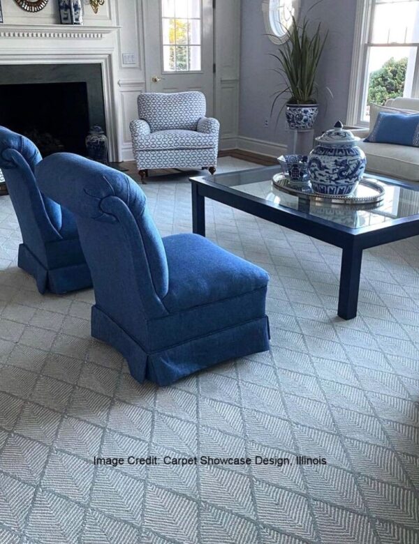 Pinnae, color: Lt Blue 640/1516. Image courtesy of Carpet Showcase. Pinnae, color: Lt Blue 640/1516 by